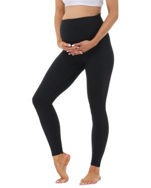 Black Classic Full Length Maternity Leggings