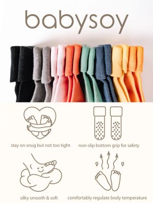 Babysoy Baby Stay-On Socks