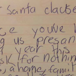 8-Year-Old Girl Writes Letter Asking Santa What He Wants For Christmas