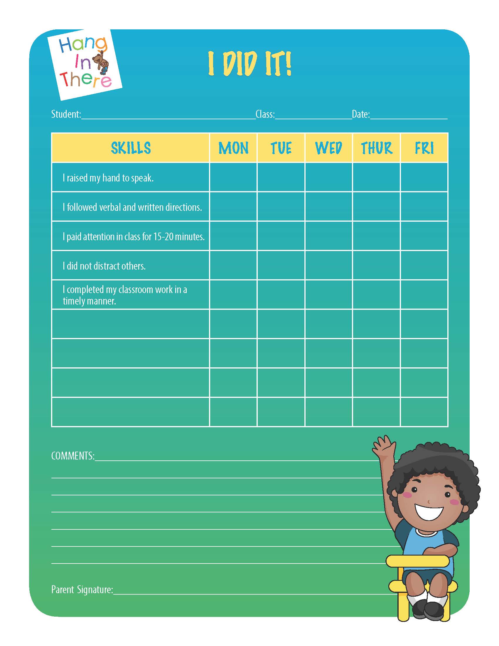 Printable Behavior Plans That Work Mom s Choice Awards